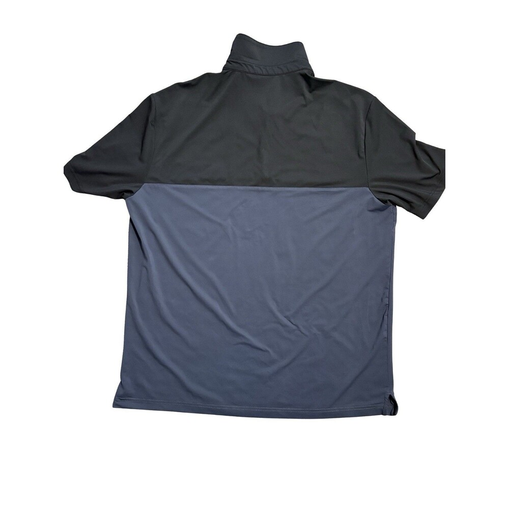 Maelreg Men's Performance Golf Polo Shirt, Black/Blue, Size XL - Picture 3 of 3